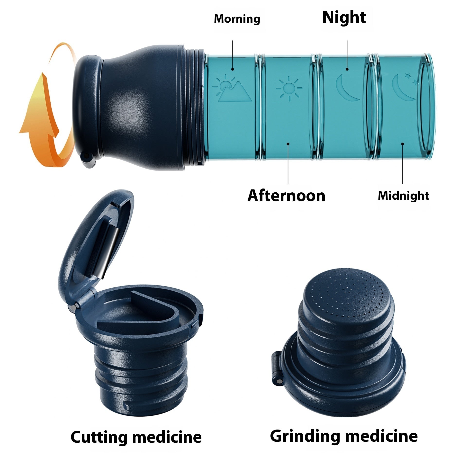 Multifunktionale Pillenflasche