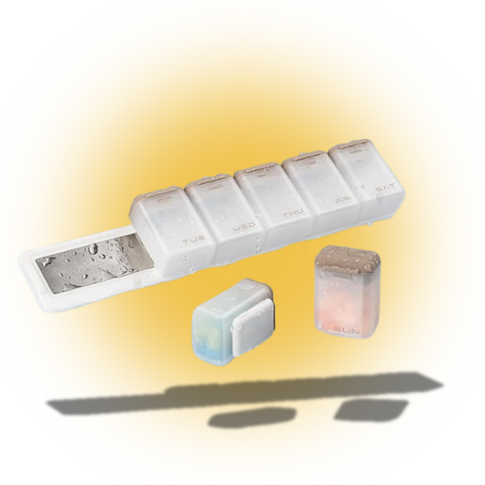 Magnetische Pillendose pro Woche