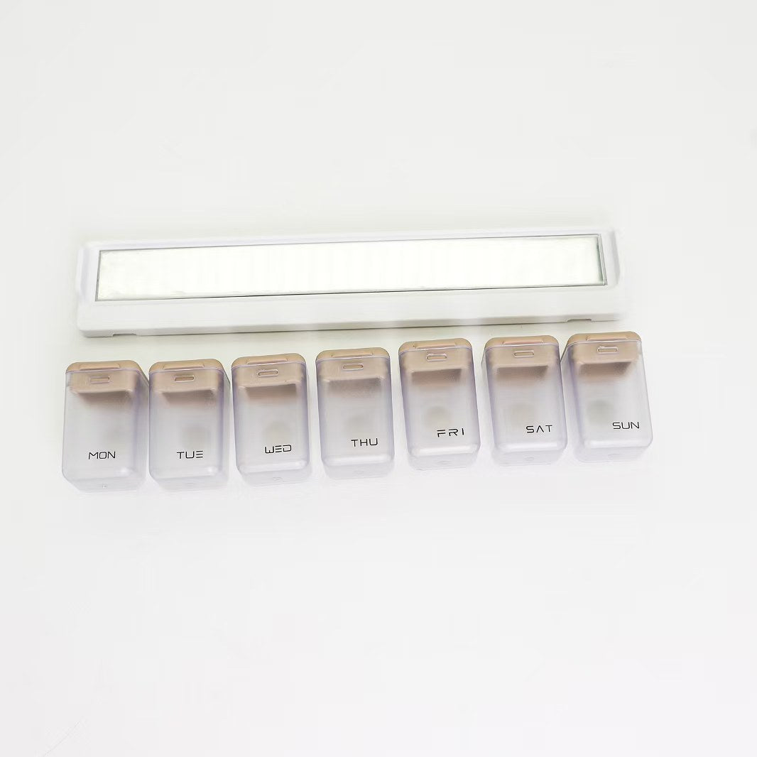 Magnetische Pillendose pro Woche